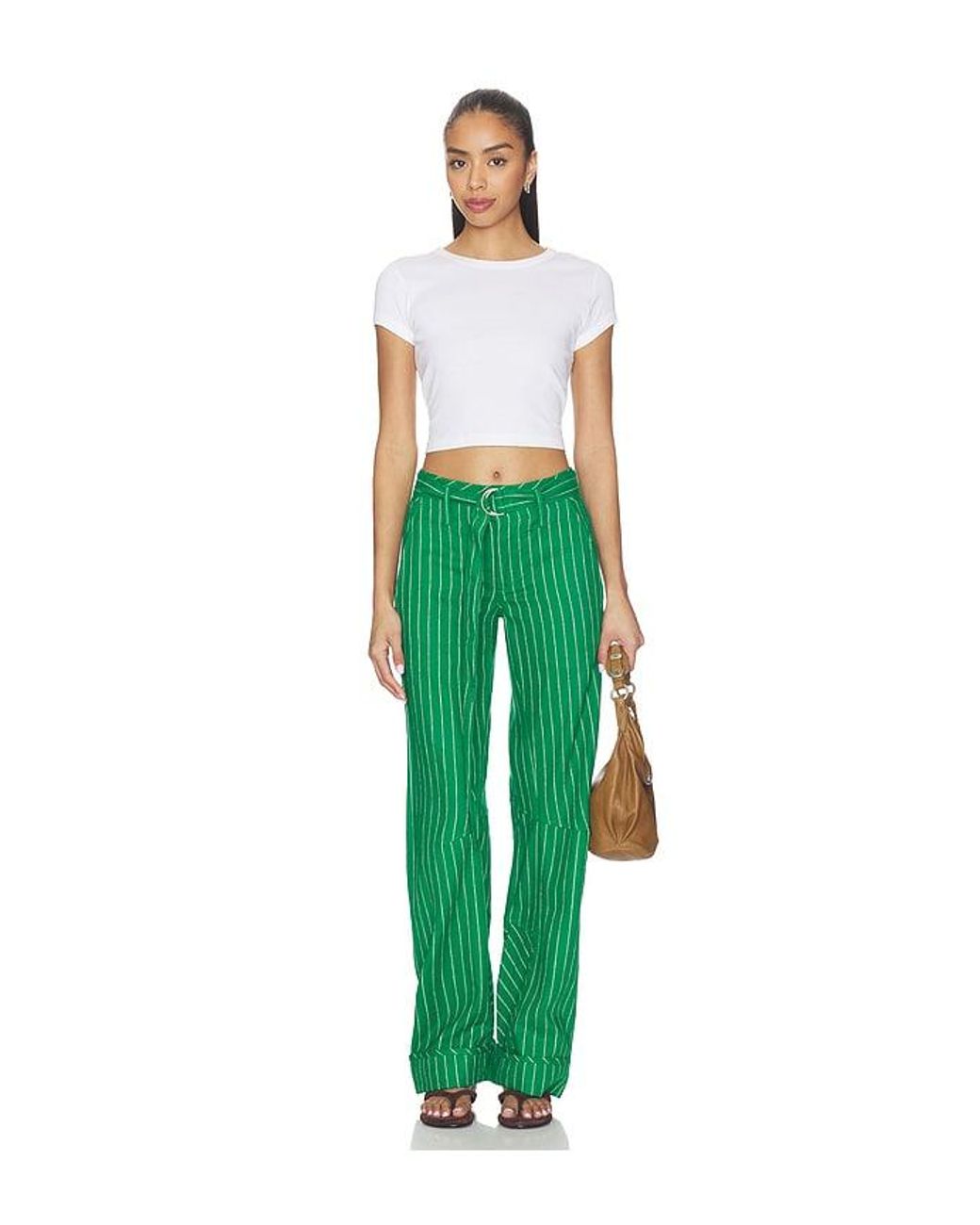 Free People Green X Revolve Raise The Stakes Pant