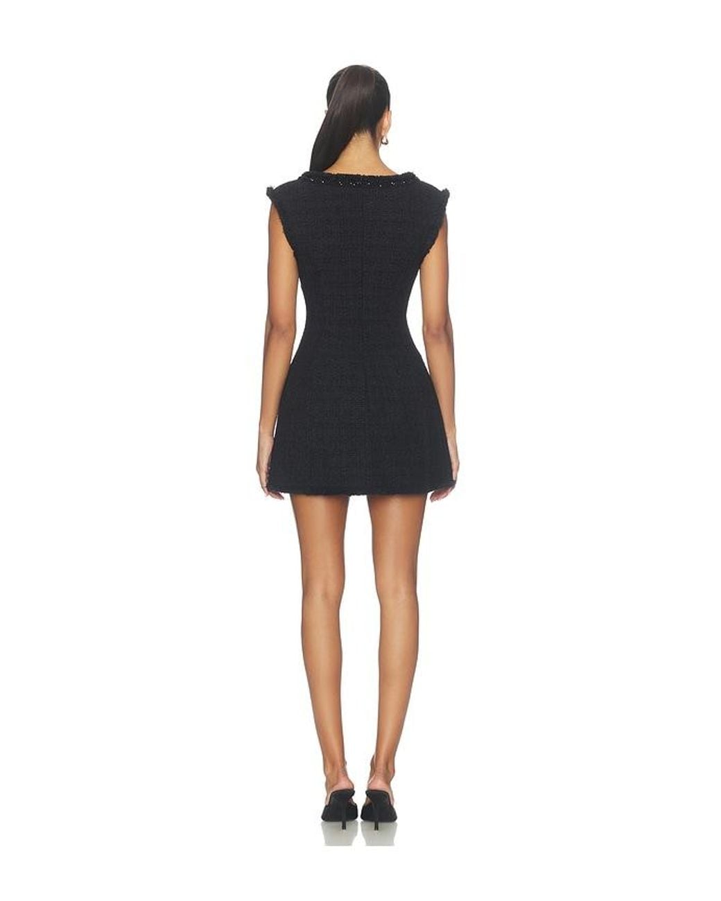 LoveShackFancy Black Latasha Dress