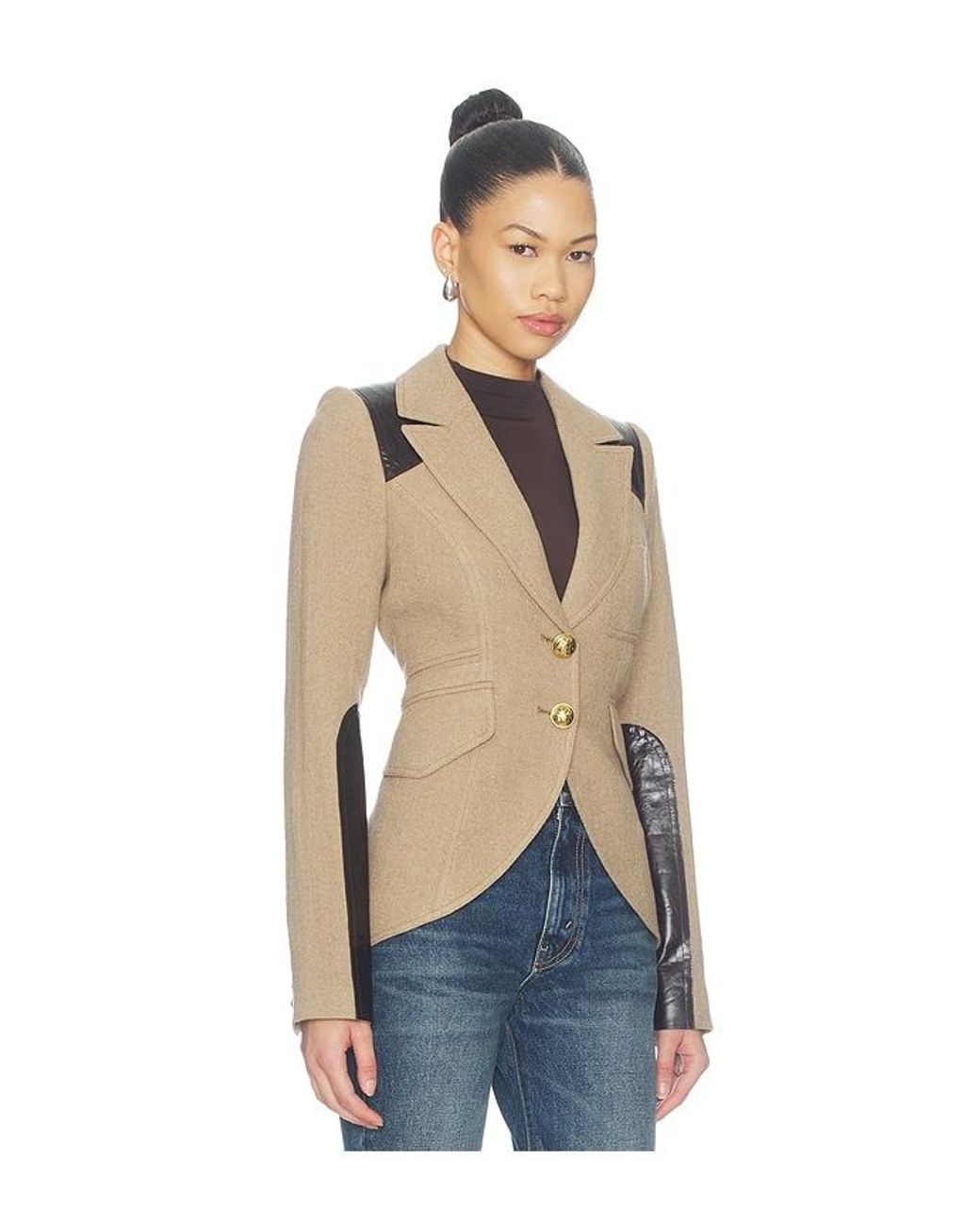 Smythe Blue Saddle-Patch Equestrian Blazer