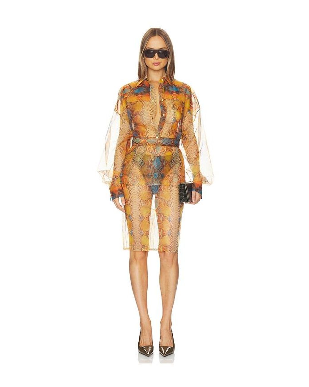 LAQUAN SMITH Multicolor Pencil Skirt