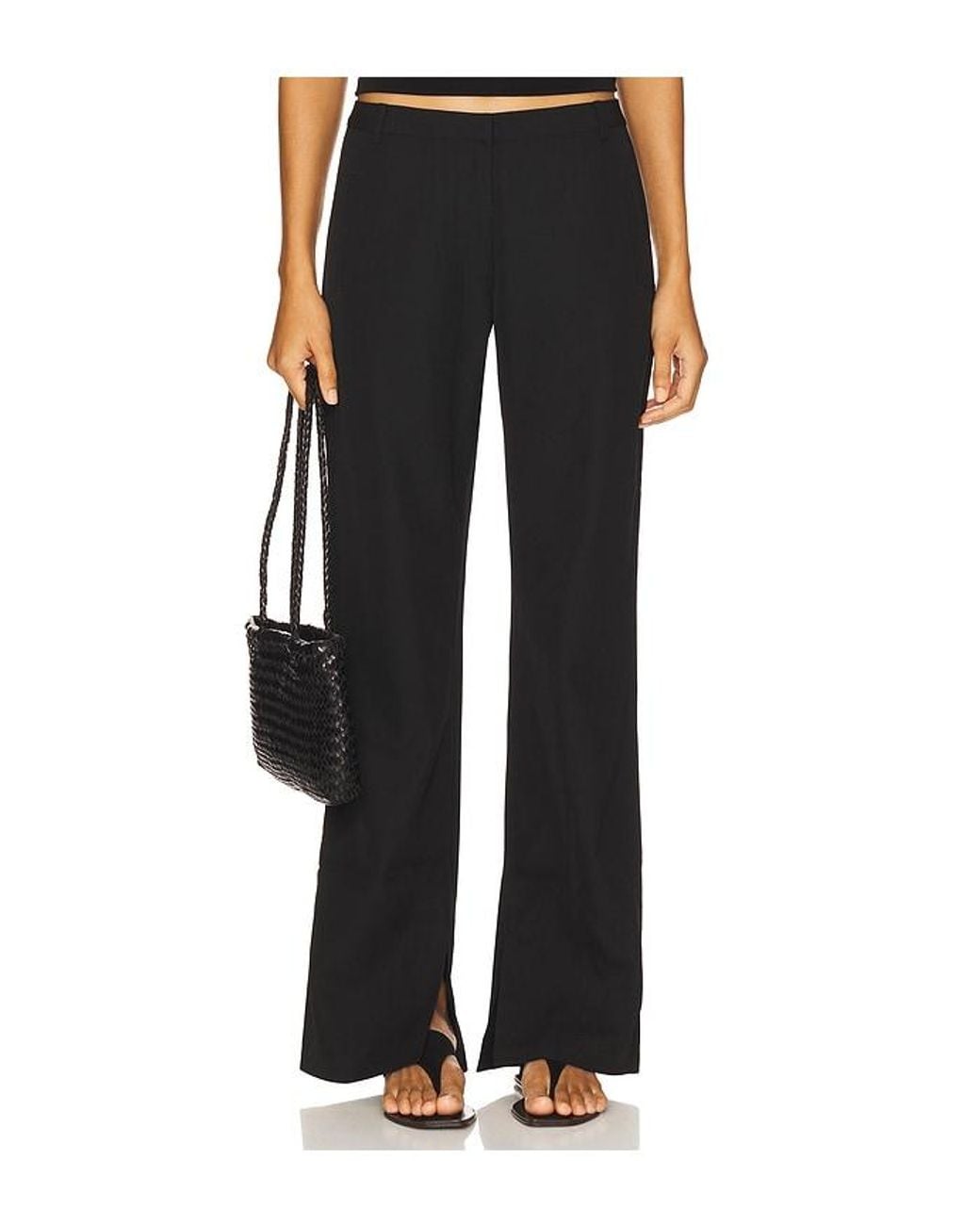 St. Agni Black St Agni 90S Split Leg Pants