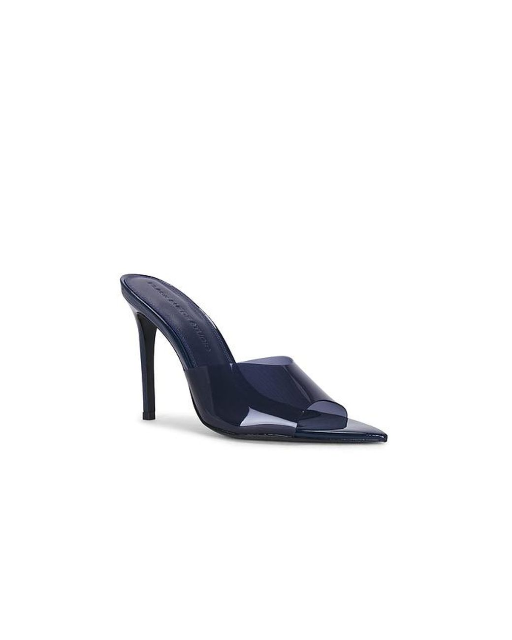 Black Suede Studio Blue Bella Mule