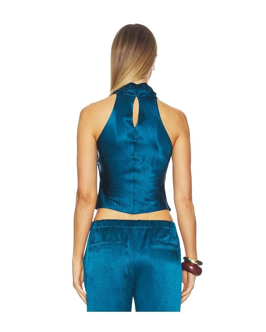Amanda Uprichard Blue Arielle Top