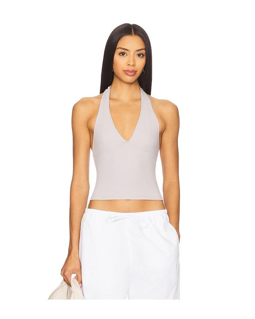 Free People White X Intimately Fp Still Here Halter