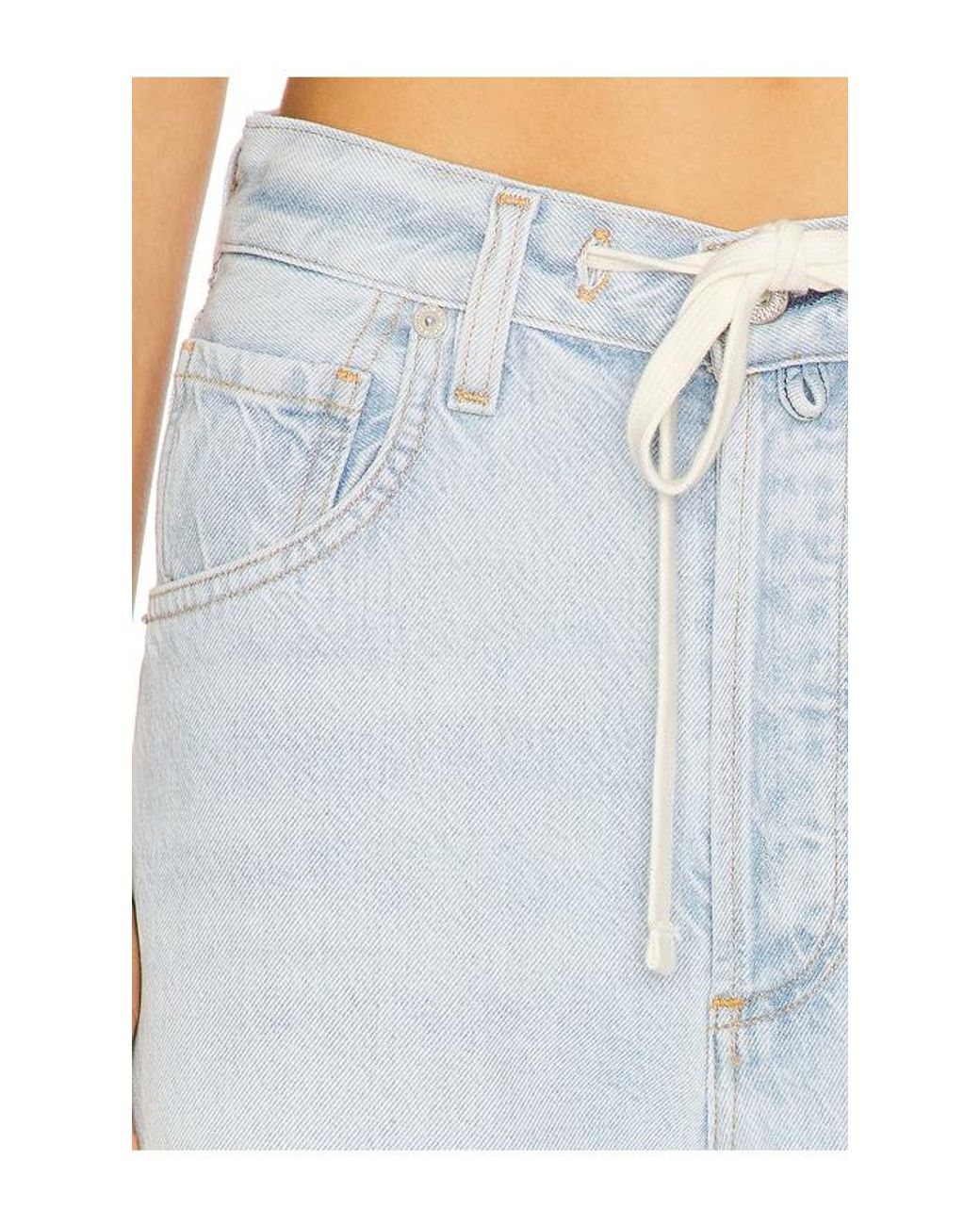 Citizens of Humanity Blue Brynn Drawstring Trouser Jeans