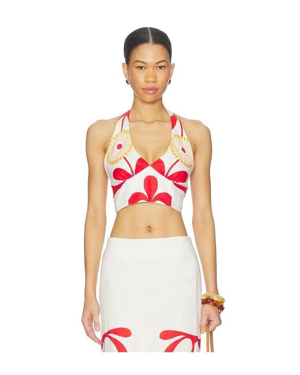 Cala De La Cruz White Olivia Top