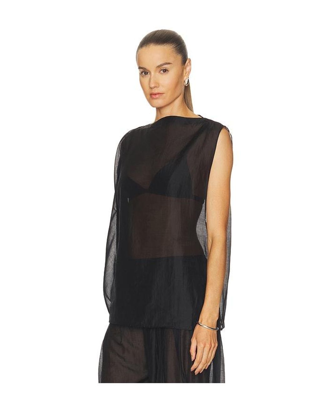 Camila Coelho Black Evelia Top