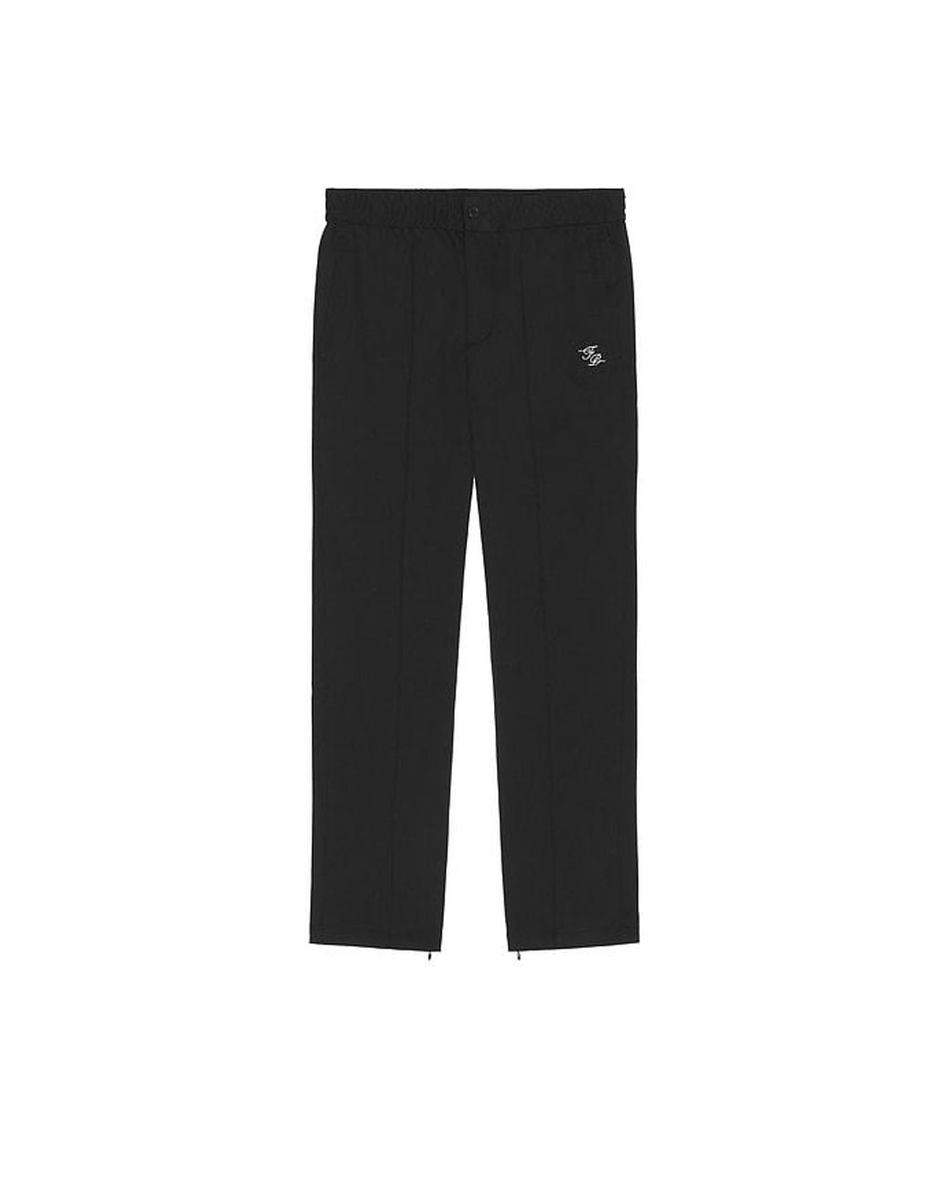 Filling Pieces Black Coach Pants Twill Wool for men
