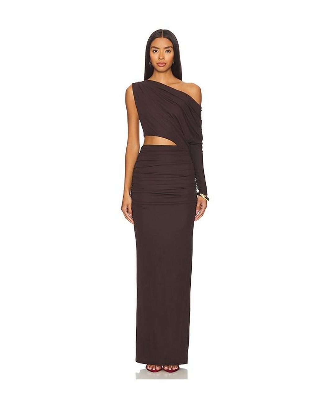 Nbd Brown Yahaira Maxi Dress