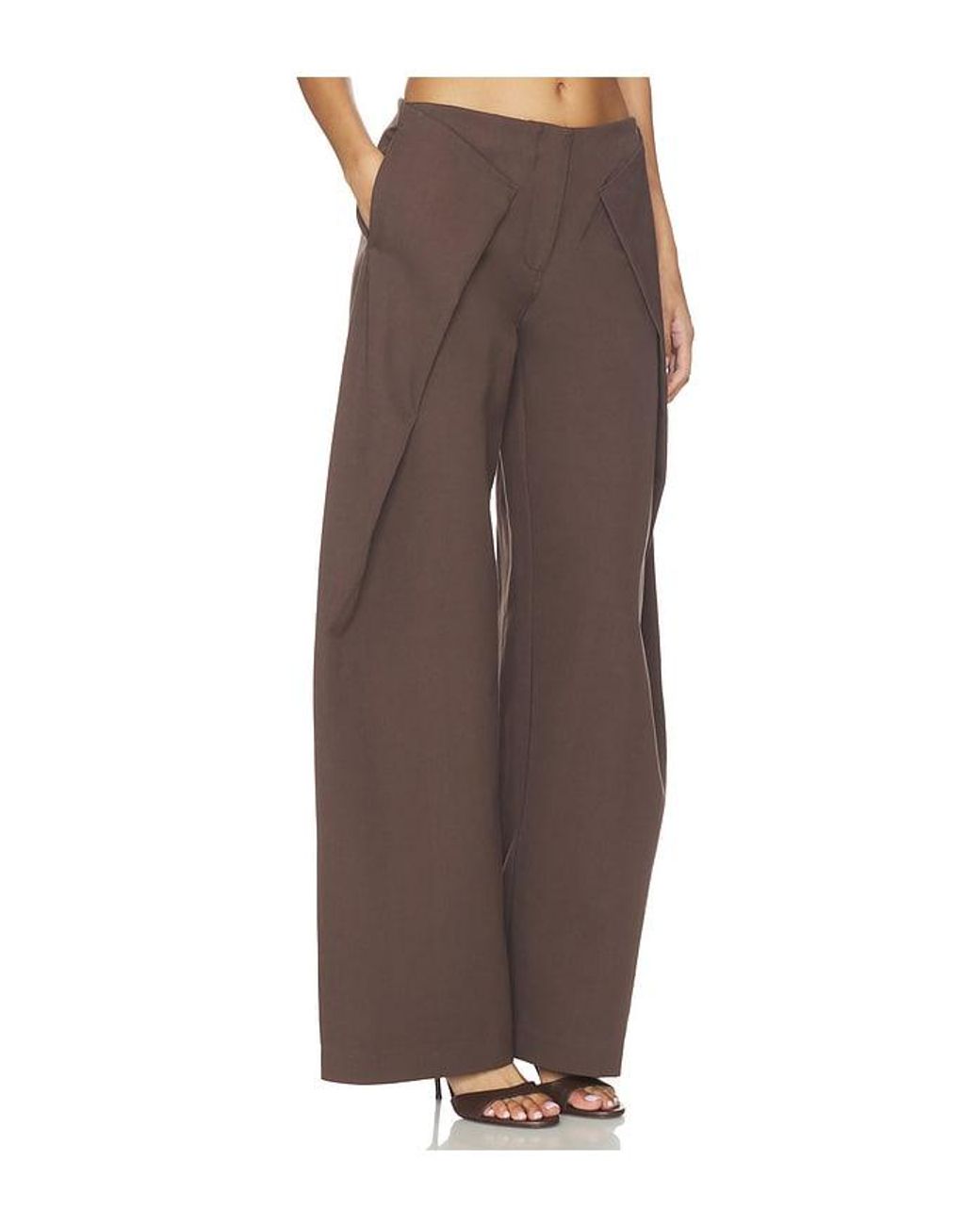 Cult Gaia Brown Arden Pant