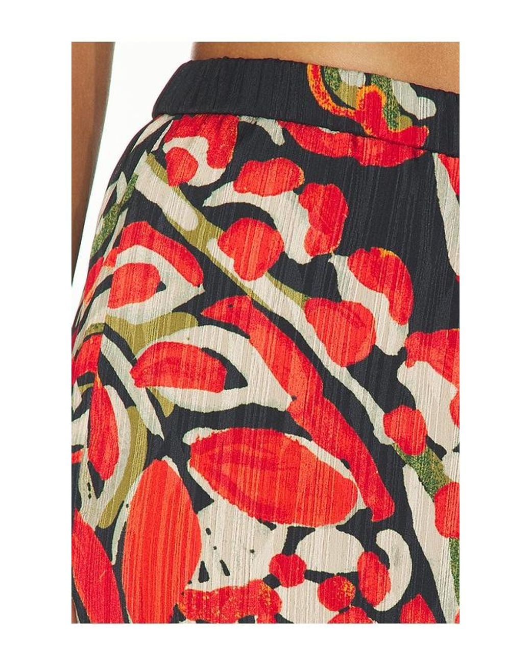 Amanda Uprichard Red Mariko Pants