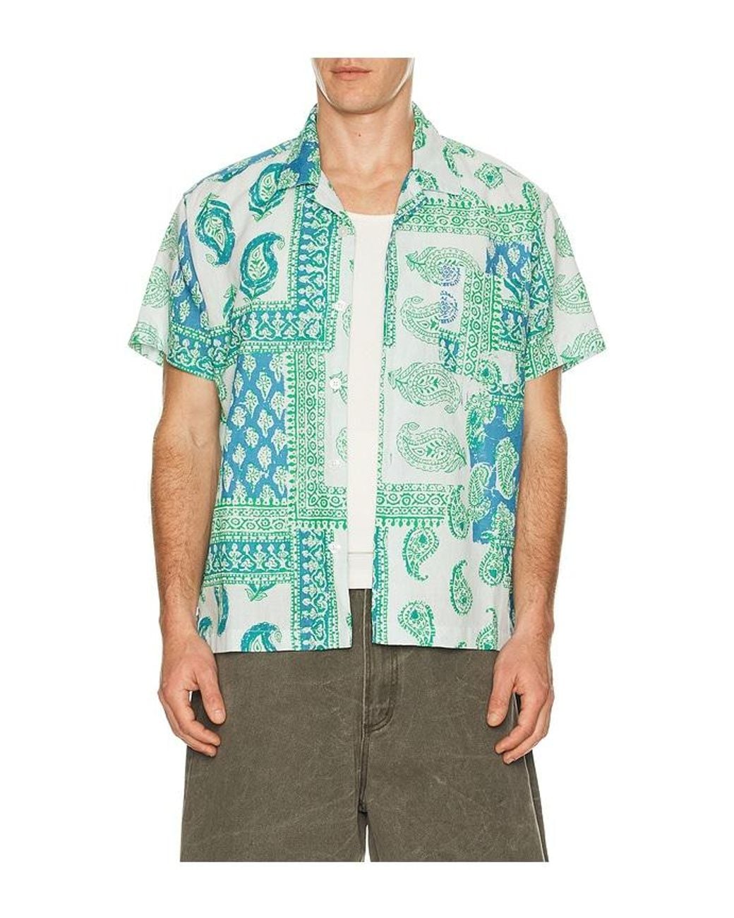 Obey Green Mayer Woven Shirt for men