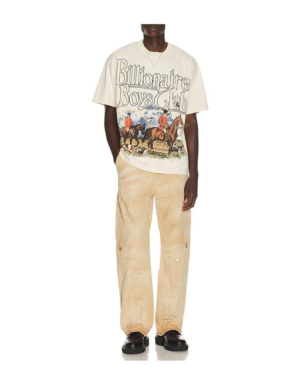 BBCICECREAM Natural Lightning Tee for men