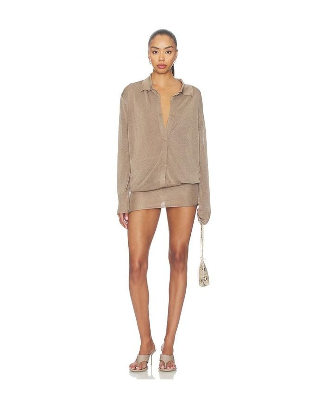 AYA MUSE Natural Solin Dress