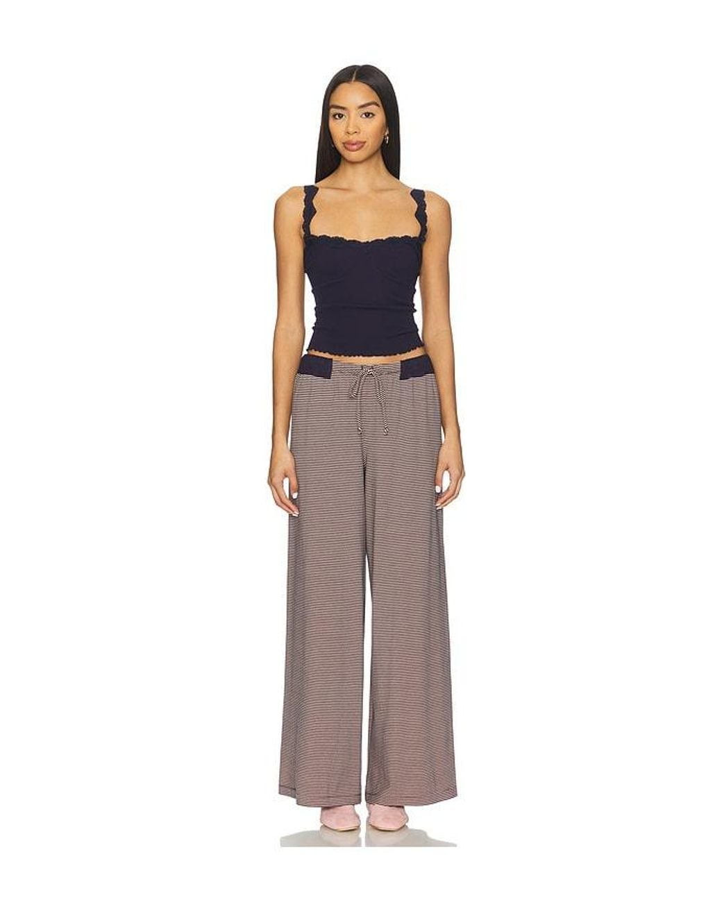 Free People Brown X Intimately Out And About Pant