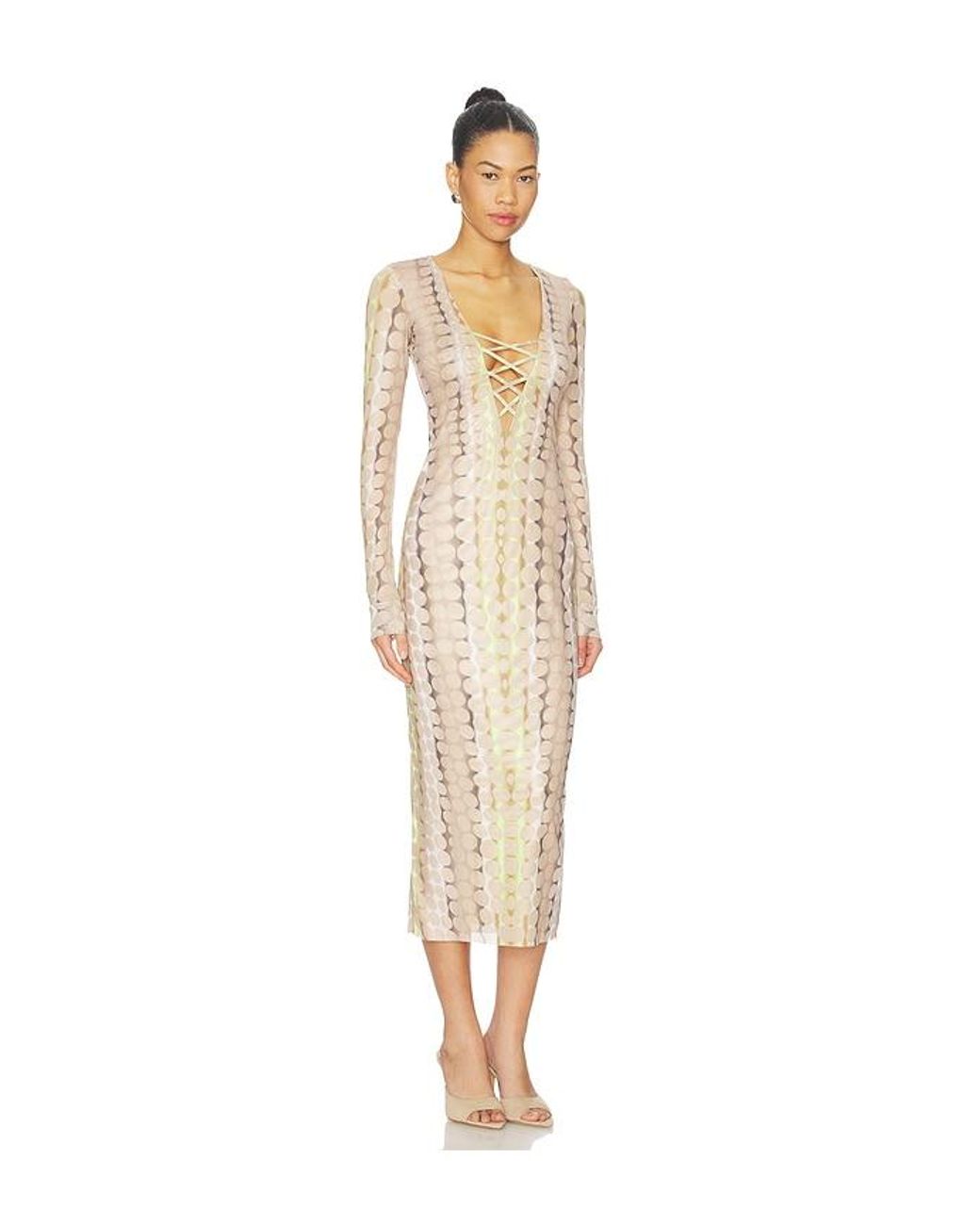 AFRM White Cambria Dress