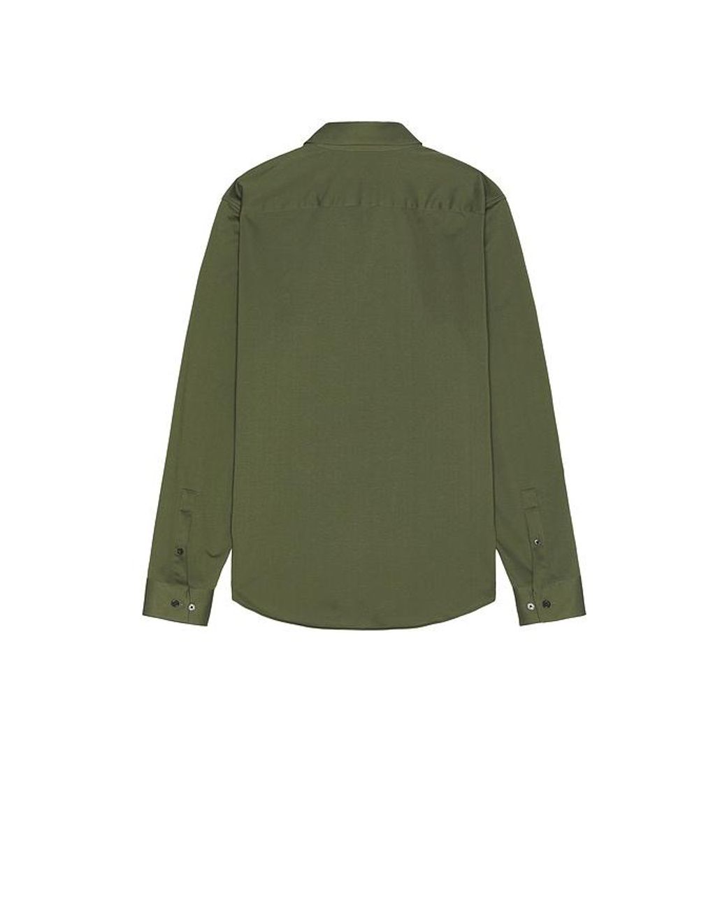 Theory Green Sylvain Structure Knit Shirt for men