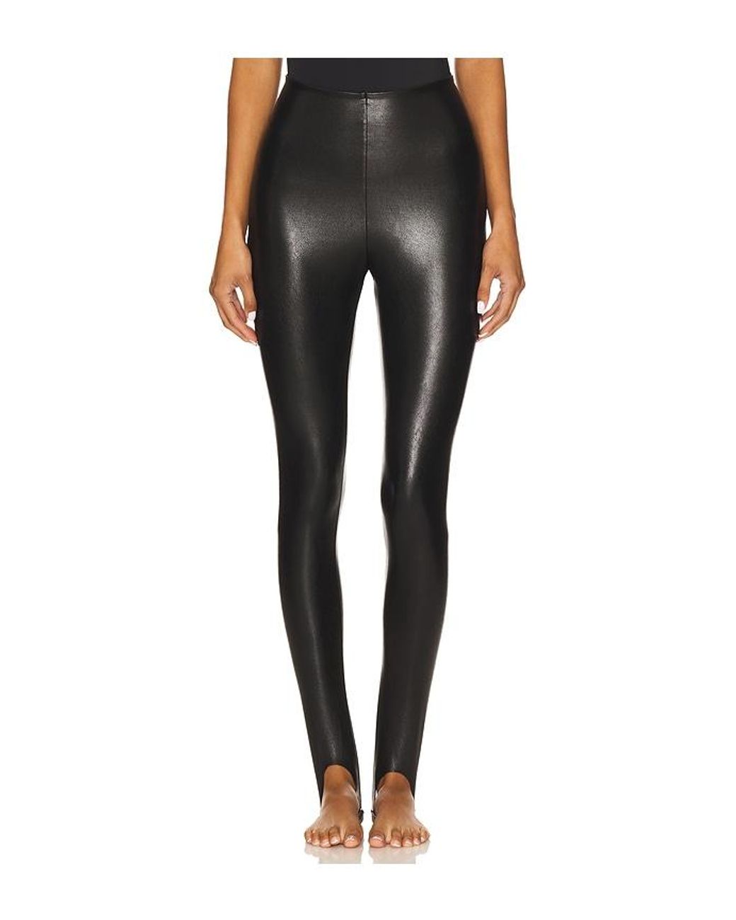 Commando Black Faux Leather Stirrup