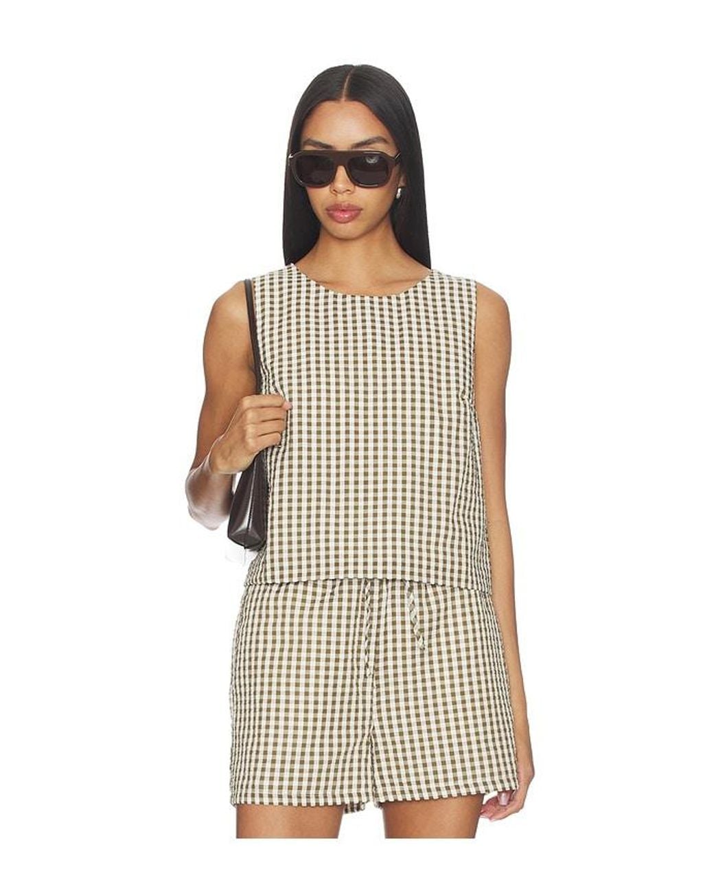 Sanctuary Multicolor Better Days Gingham Shell