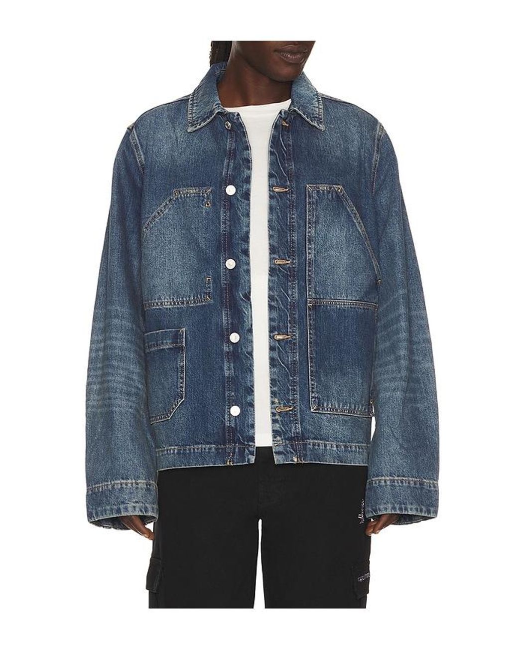 AllSaints Blue Mukesh Jacket for men