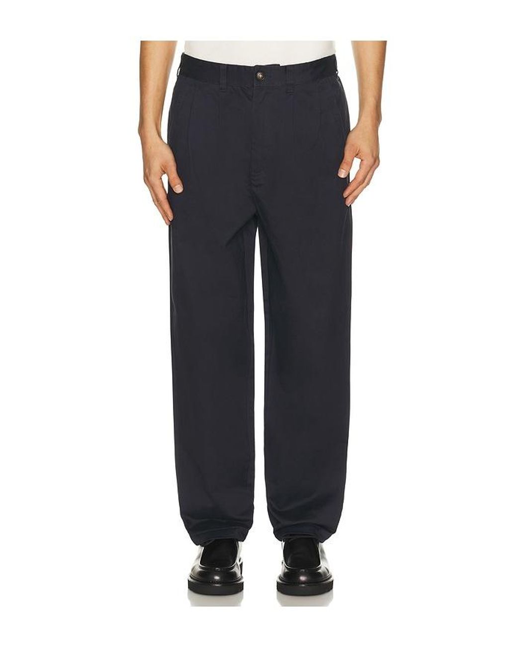 Barbour Black Yorklane Twill Trouser for men
