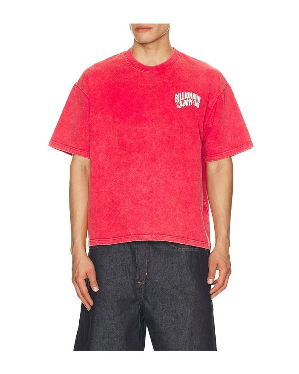 BBCICECREAM Red Faded Curve Tee for men