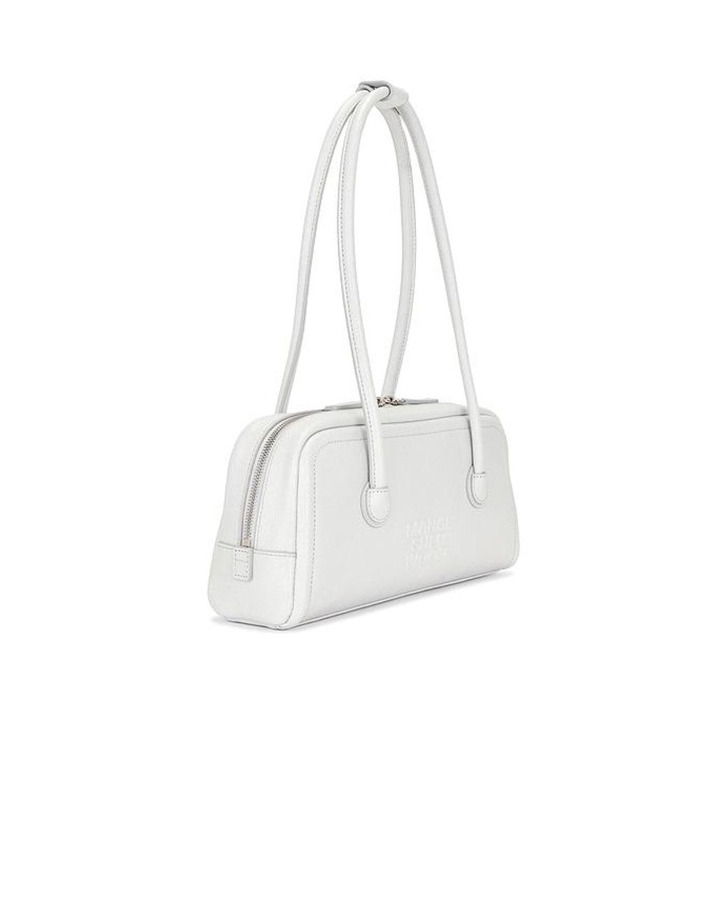 MARGE SHERWOOD White Soft Boston Ew Shoulder Bag