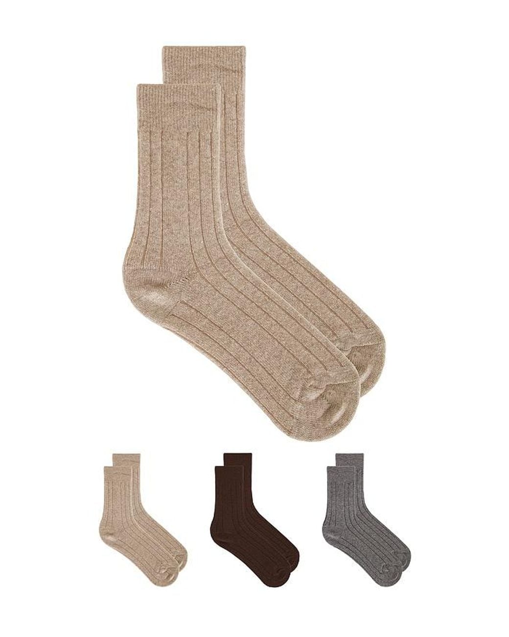 Stems Natural 3 Pack Lux Merino Socks