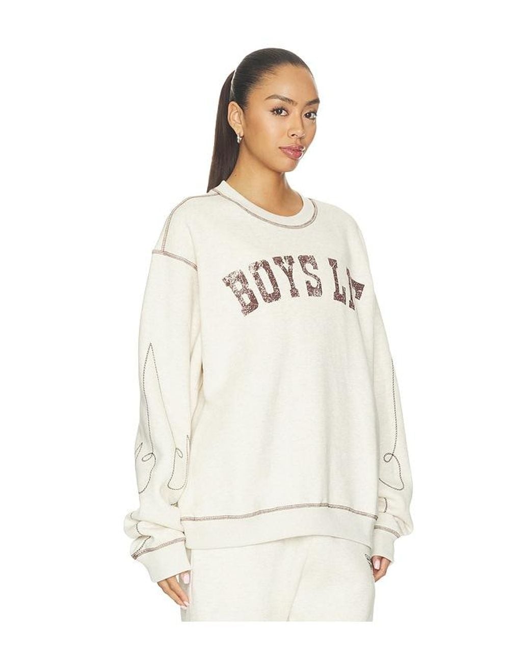 Boys Lie White Wild West Kara Crewneck Sweatshirt