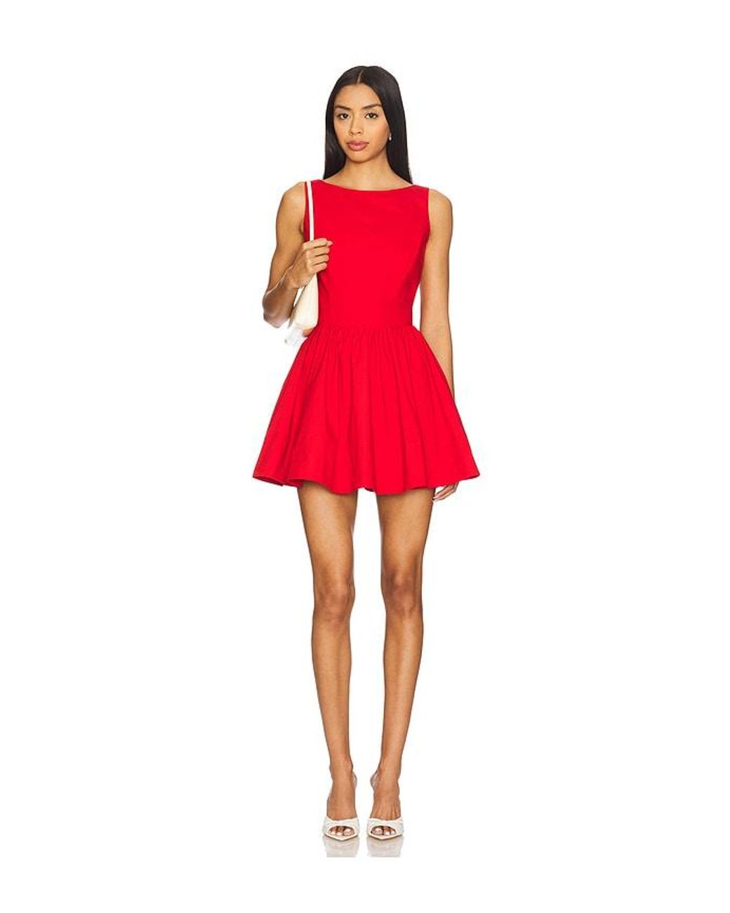 peggy mini dress in red & white check majorelle Summers in the city >>>  @yhasmina.ferrara in the Majorelle Peggy  Mini Dress  Perfect for the 4th!  #revolve #summer #summerfashion  #fashion #gingham #city #citygirl #citysummer #style