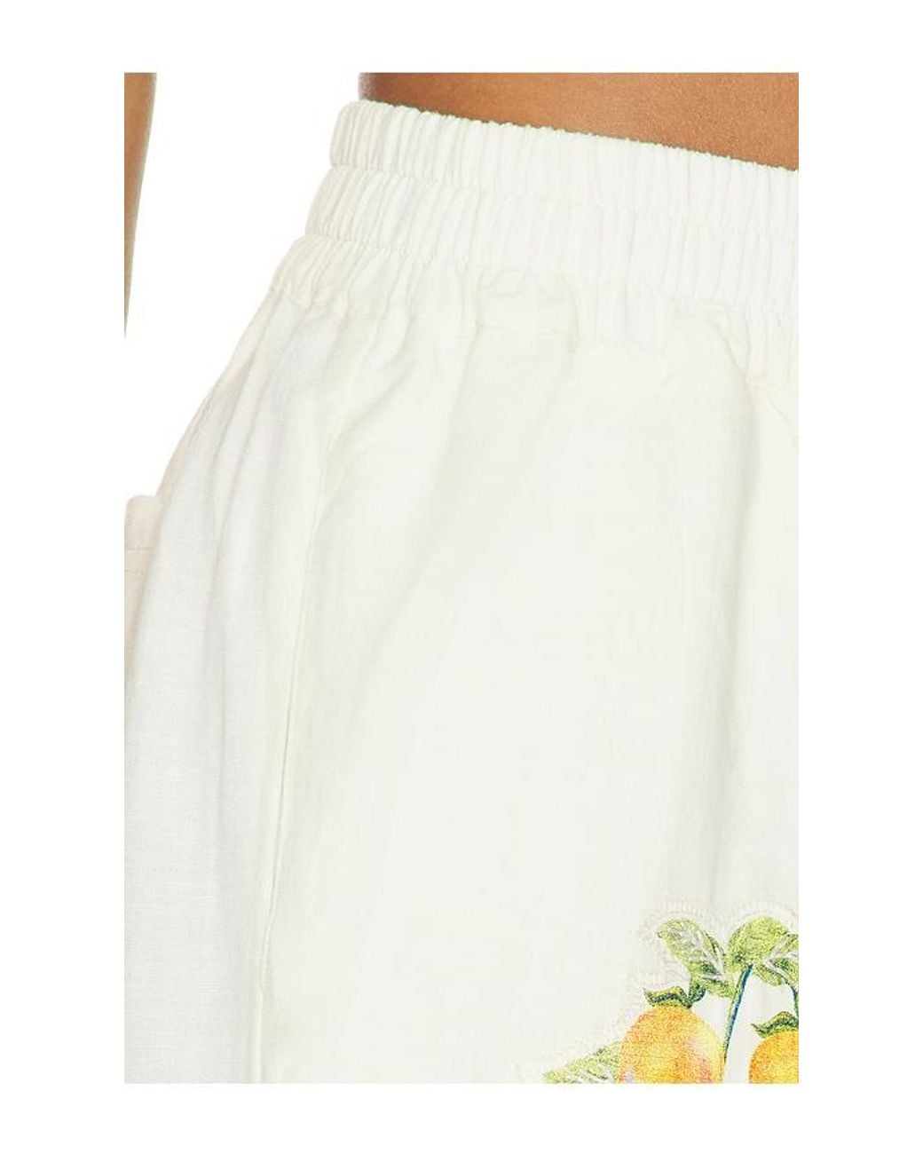 Agua Bendita White Toscana Basket Pant