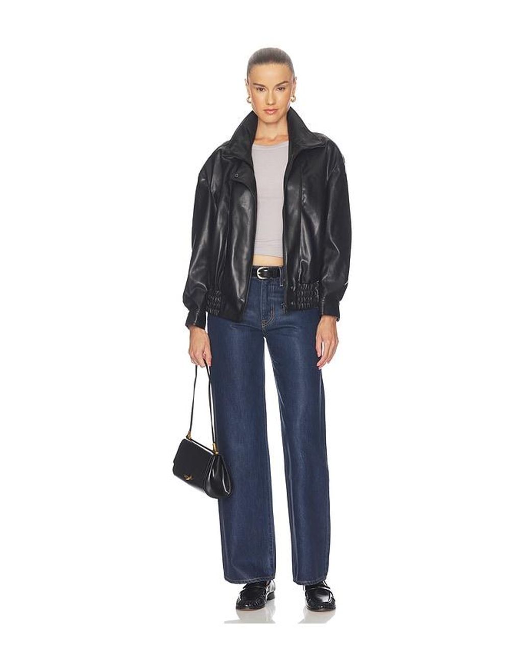 SLVRLAKE Denim Blue Jazmine Wide Leg Jean