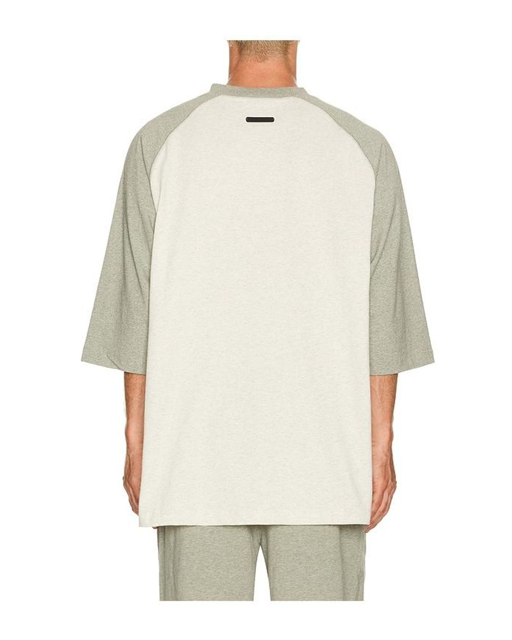 Fear Of God White Signature Baseball Tee for men