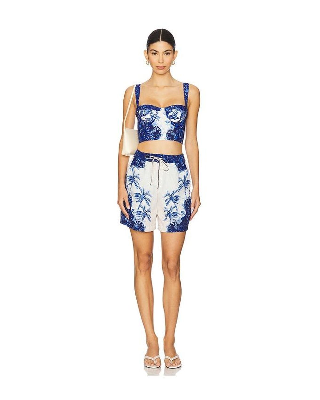 Agua Bendita Blue X Revolve Lupe Crop Top