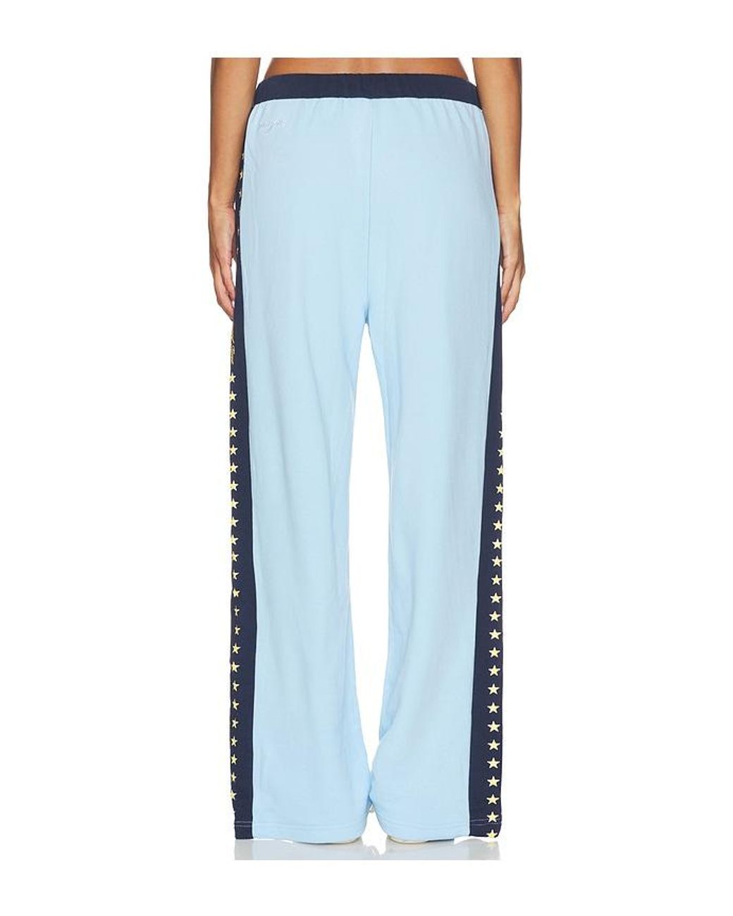 The Mayfair Group Blue Mayfair Athletic Dept. Wide Leg Sweatpant