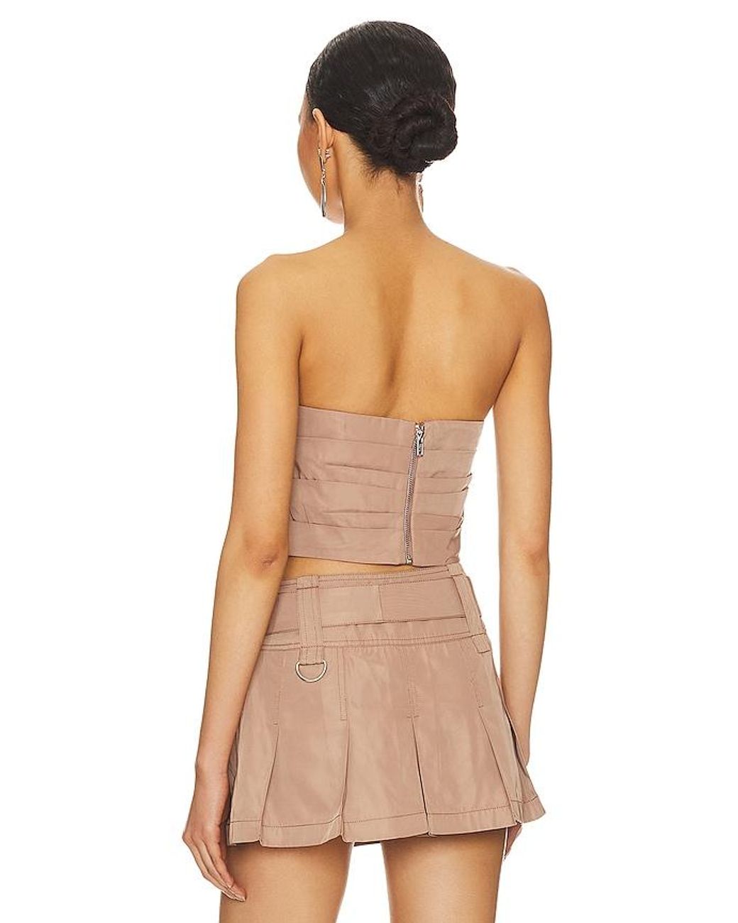 h:ours Natural Ariella Corset Top