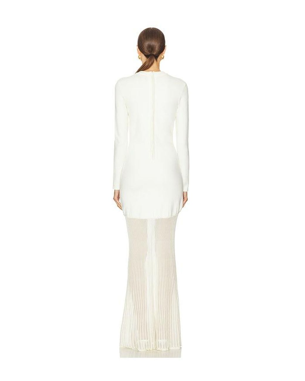 SER.O.YA White Serenade Knit Maxi Dress