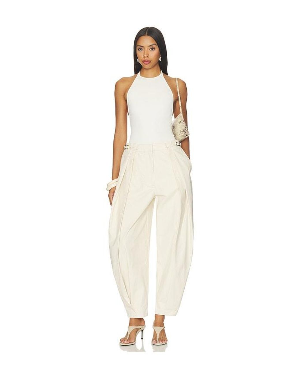 Ronny Kobo White Devi Pants
