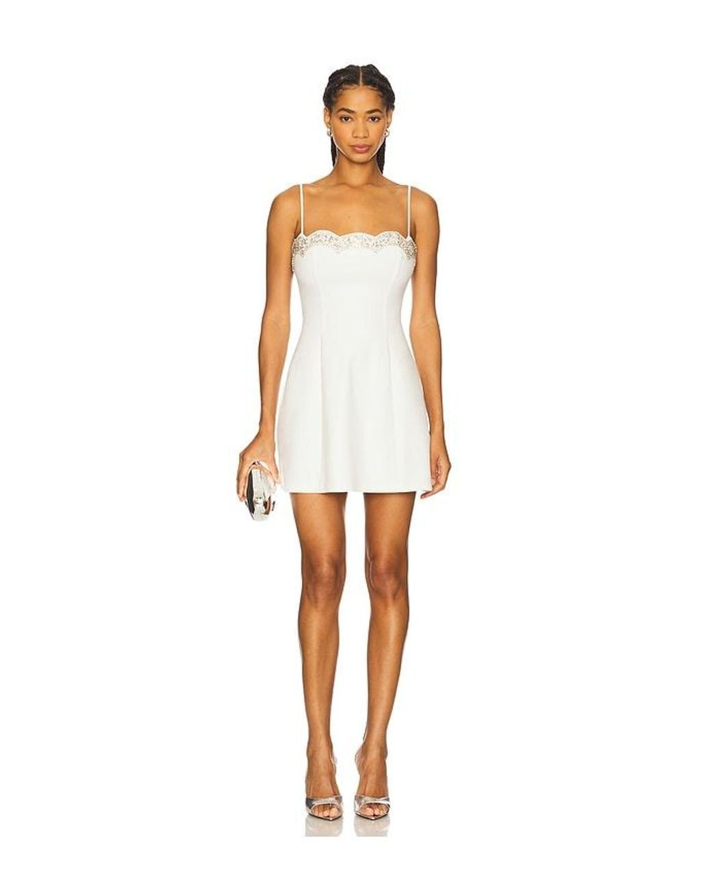 MAJORELLE White Forever Mini Dress