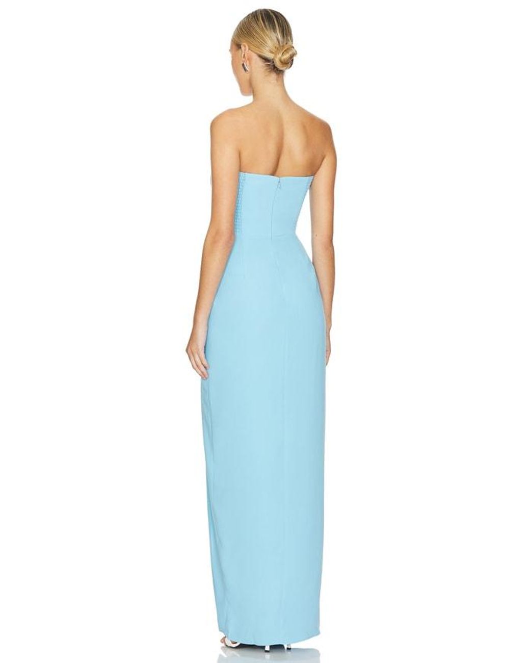 Amanda Uprichard Blue X Revolve Chamberlain Maxi Dress