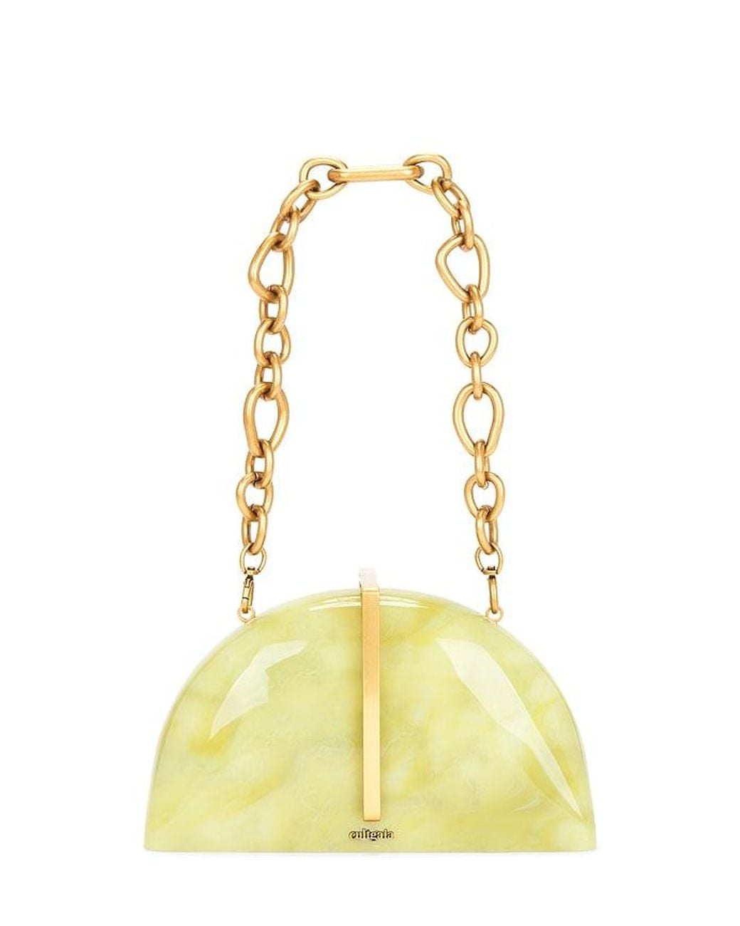 Cult Gaia Yellow Laguna Clutch