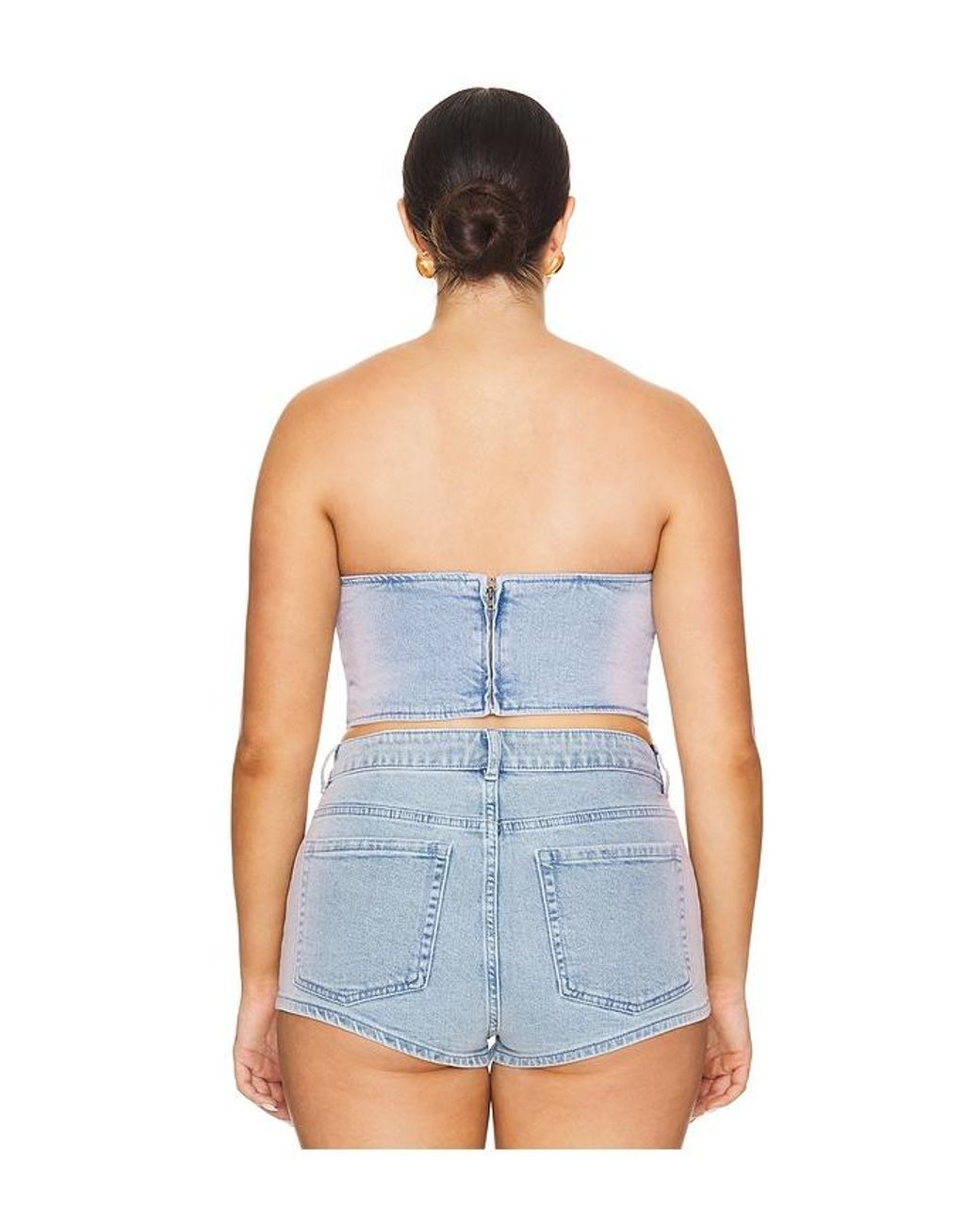Corsé Reid En Color Denim Claro Talla (También En Xxl) AFRM de color Blue