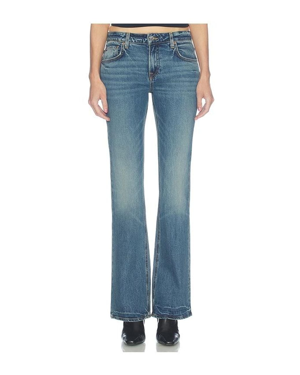 GRLFRND Blue Melanie Low Rise Boot Cut