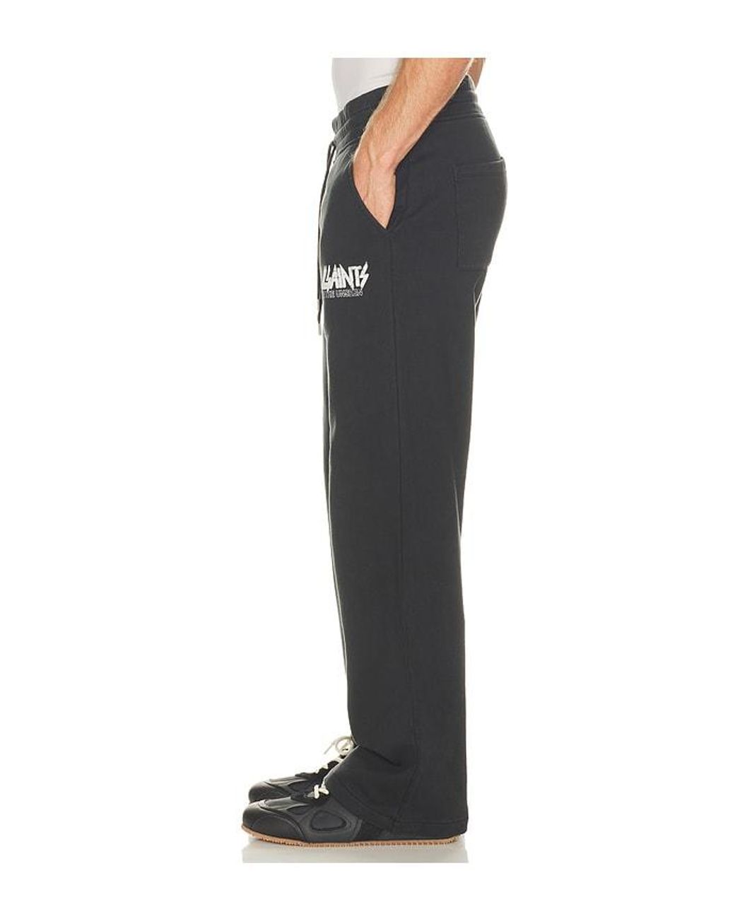 AllSaints Black Chromium Sweatpant for men
