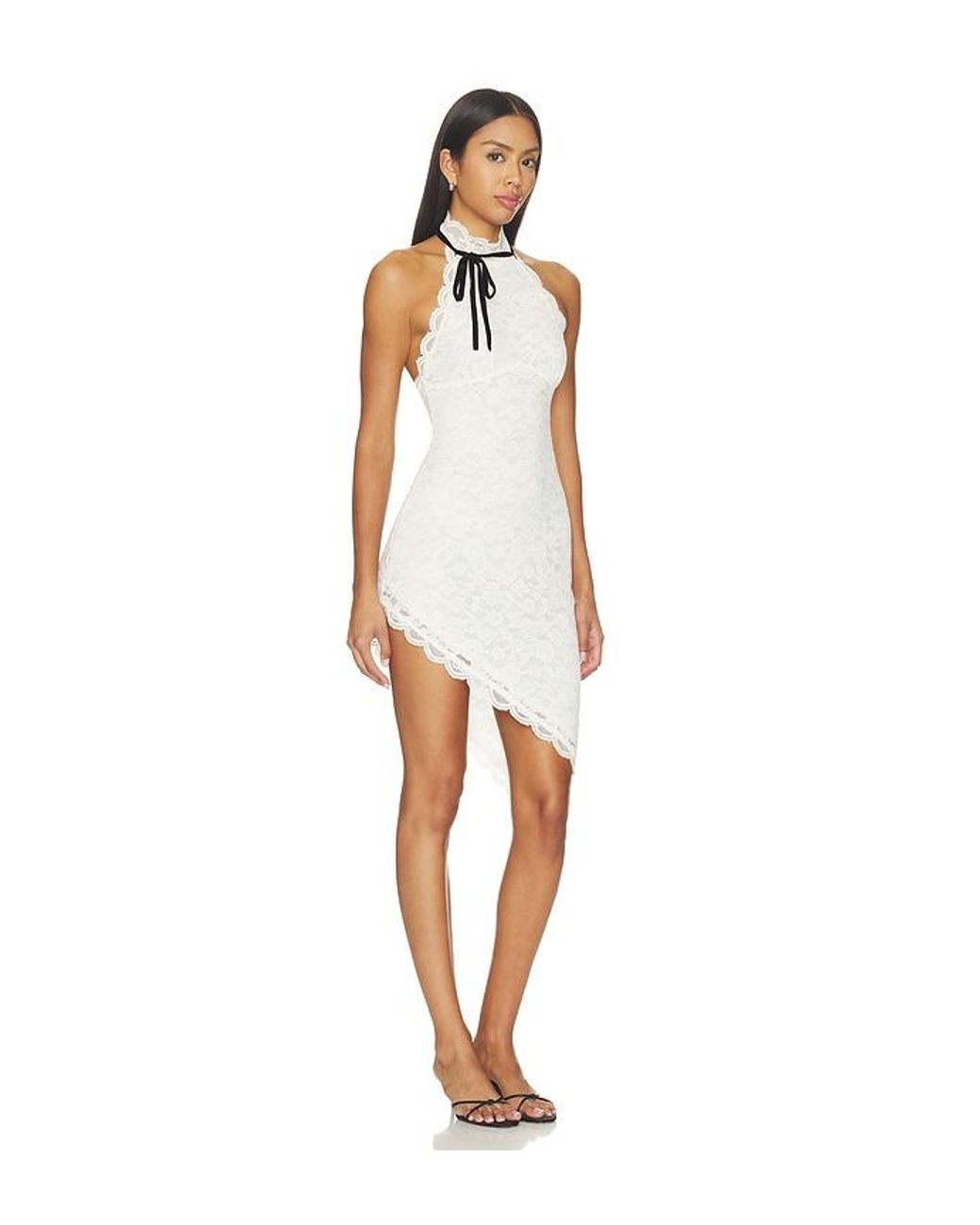 MAJORELLE White Lacelle Mini Dress