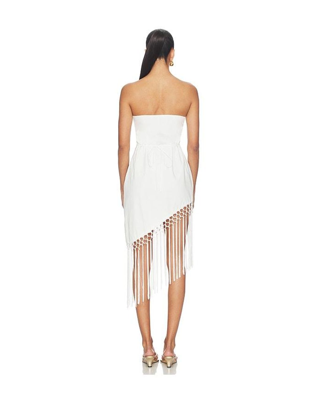 SNDY'S White Caspian Mini Dress