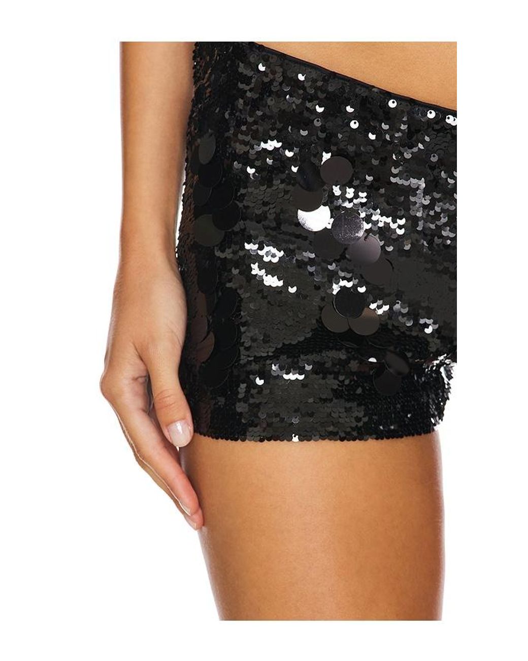 GUIZIO Black Pailette Short