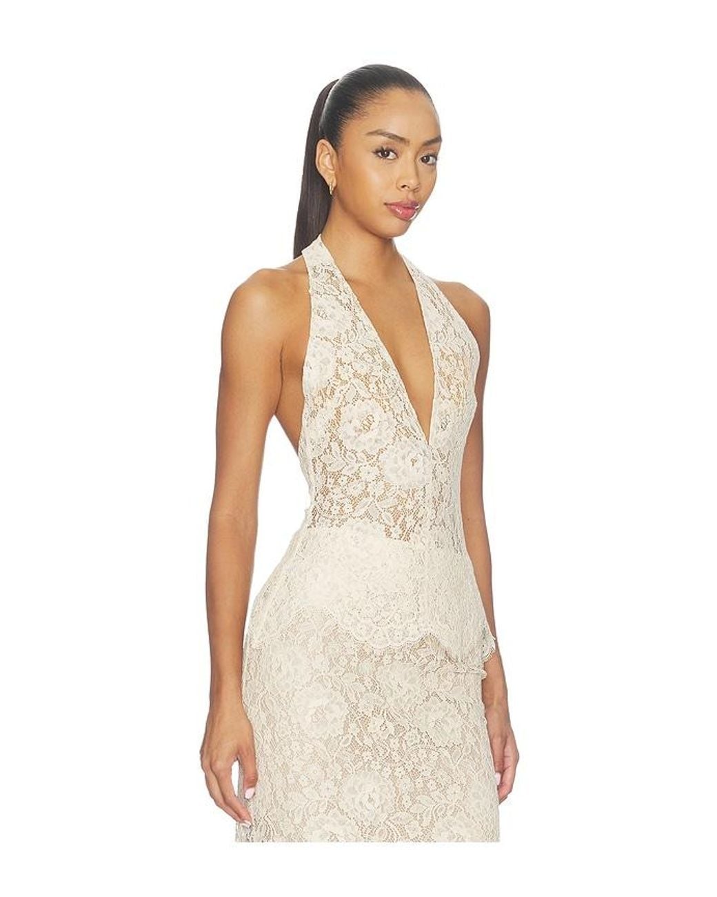 Lovers + Friends Natural Atlan Top
