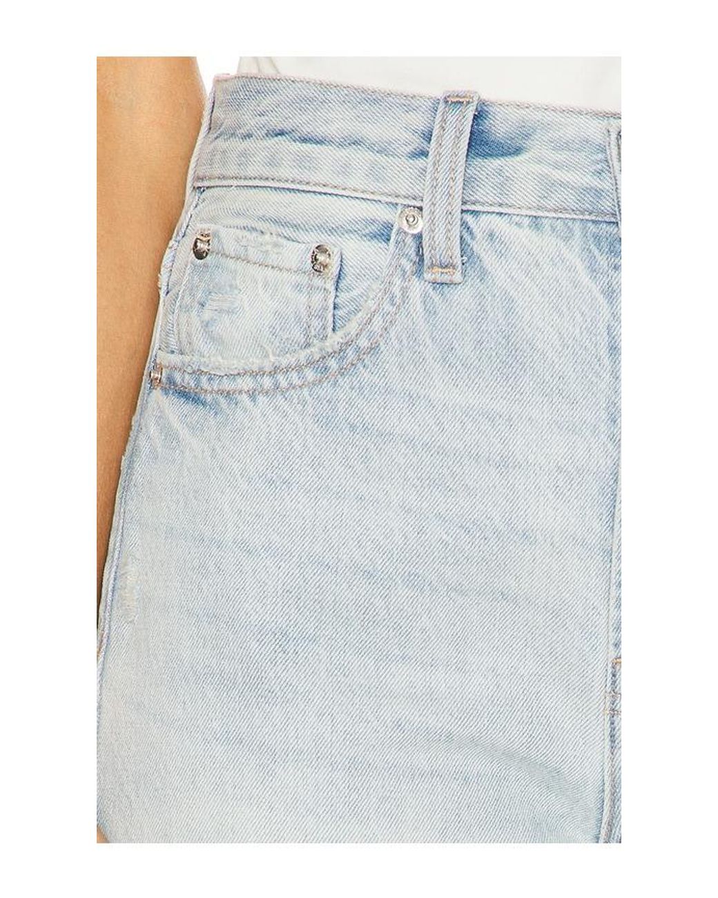 Pistola White Cassie High Rise Crop Straight Jeans
