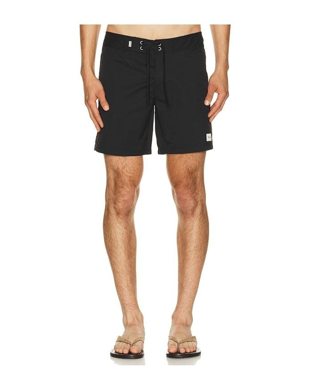 Rhythm Black Snake Trials Swim Trunk for men